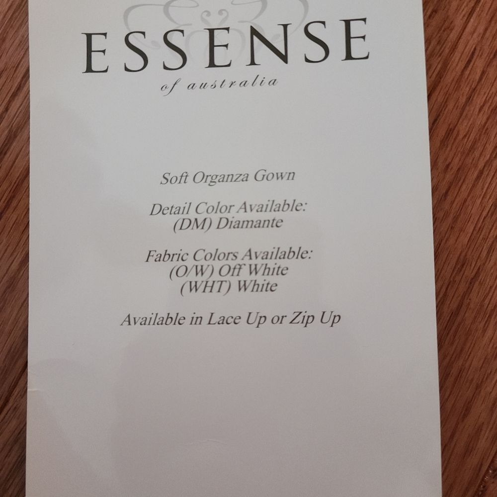 New w/ Tags, Essense of Australia Classic, Romantic Wedding Gown- Bridal, Size 0 - Picture 3 of 16